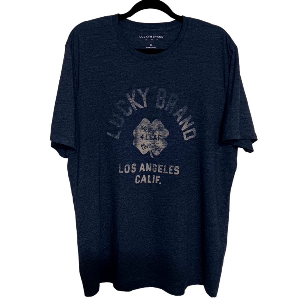 Lucky Brand Men's Short Sleeve Graphic T-Shirt Crew Neck Size XL